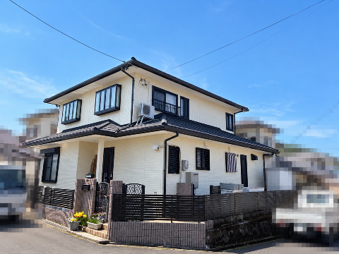 可児市|スレート屋根のカバー工法・雨とい改修工事